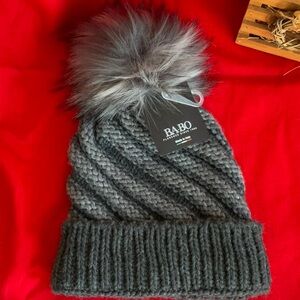 NWT Ba Bo Pom Pom Beanie